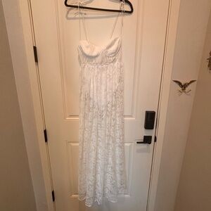 For Love And Lemons White Maxi Dress